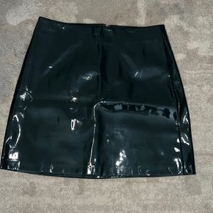 Gianni Bini Faux Leather Mini Skirt